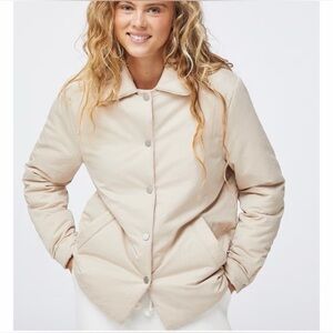 Oysho Beige Sports Jacket size Small